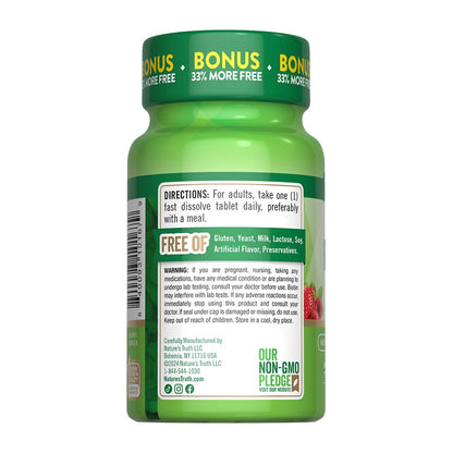 BIOTINA 10 000 MCG NATURES TRUTH 120 TABLETAS